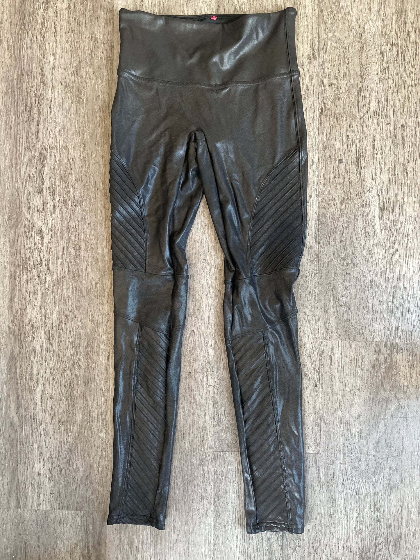 M Spanx Black Moto Legging