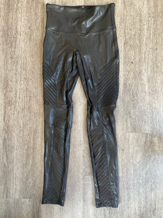 M Spanx Black Moto Legging