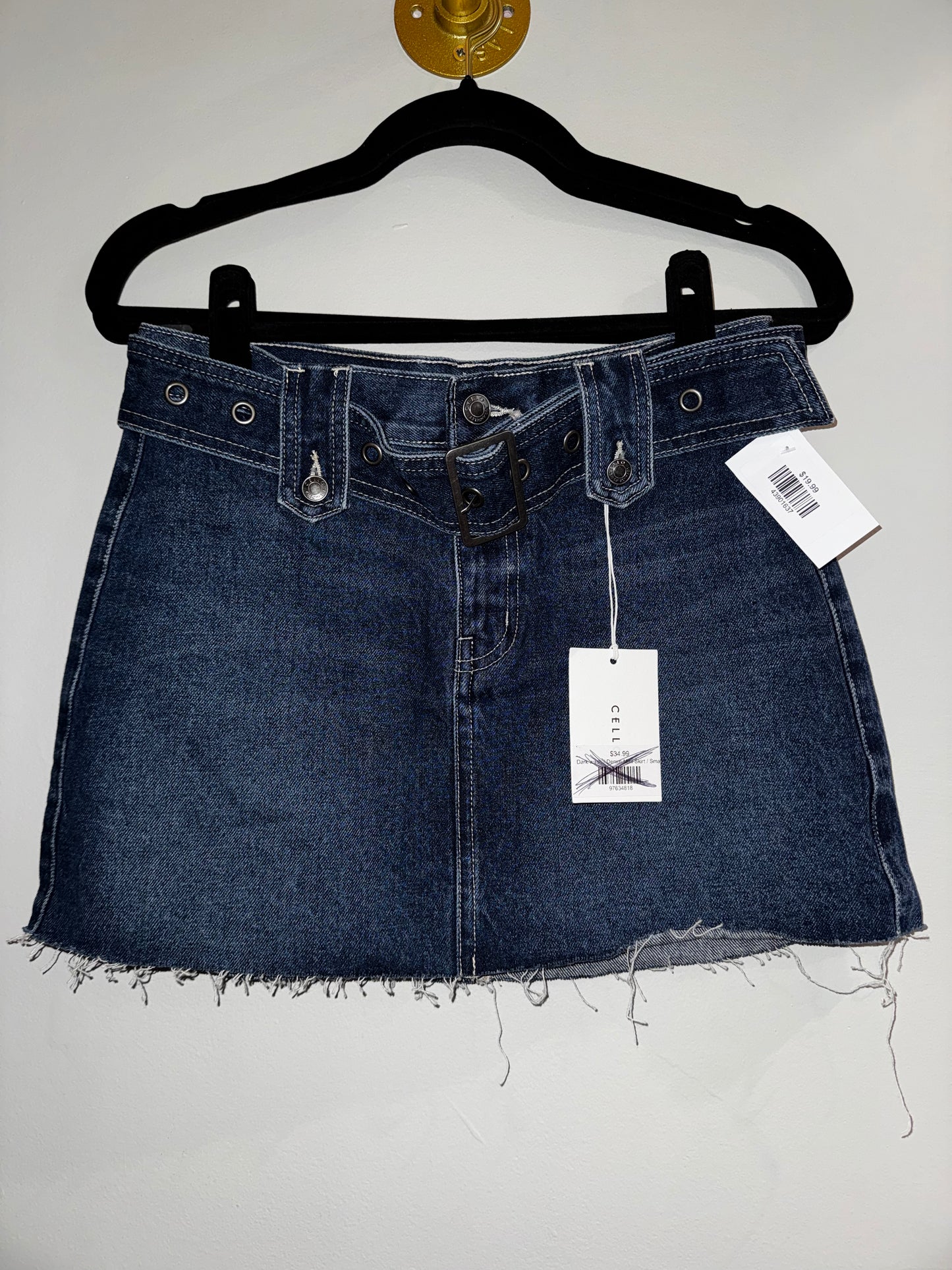 S NWT Cello Denim mini skirt