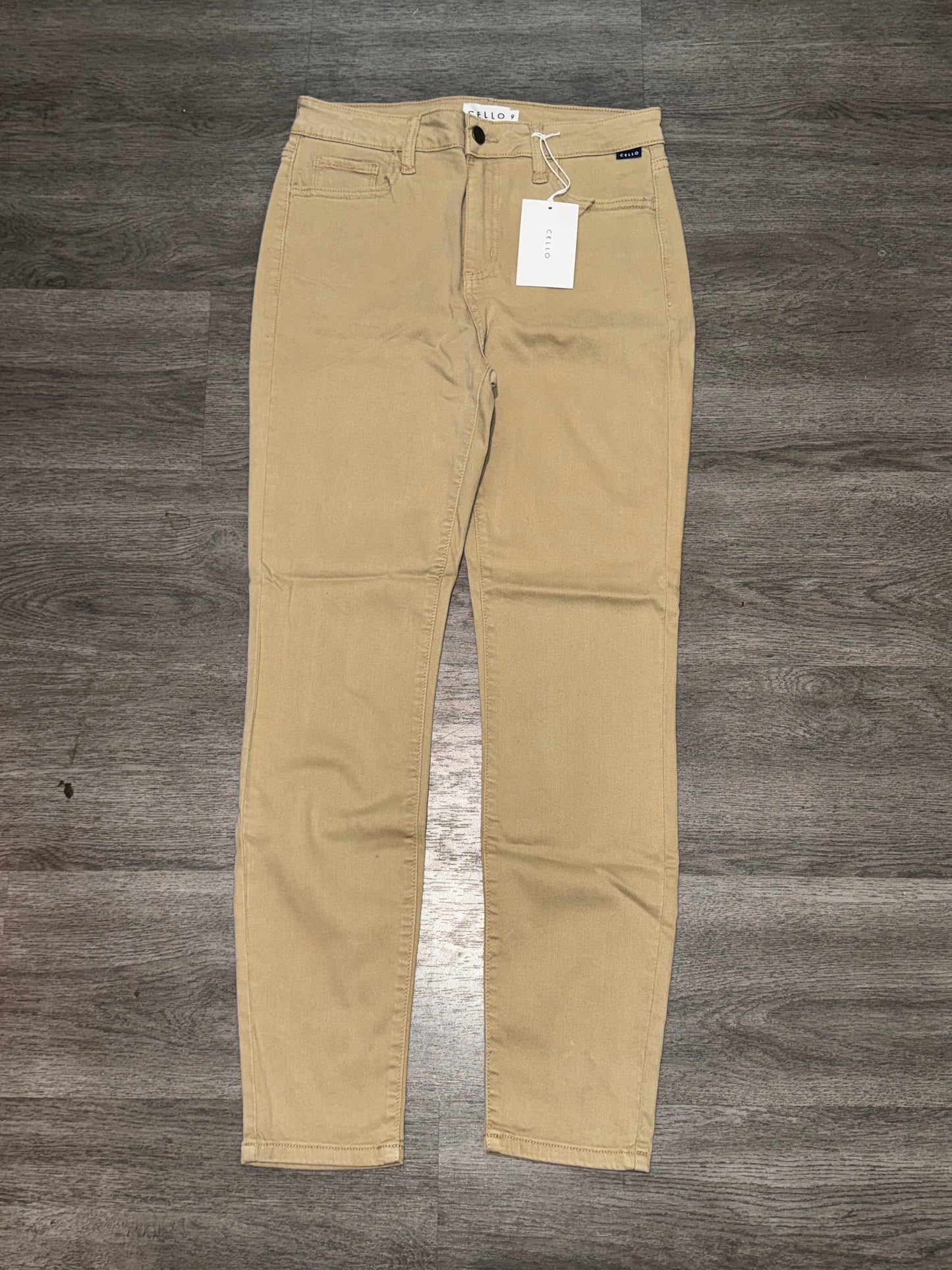 3 NWT Cello cropped skinny tan jeans