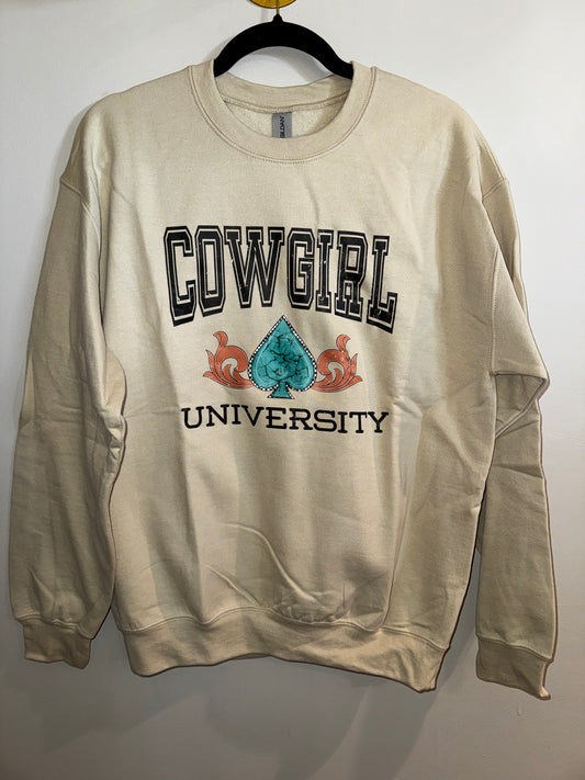 M NWT Gildan Cowgirl University sweatshirt
