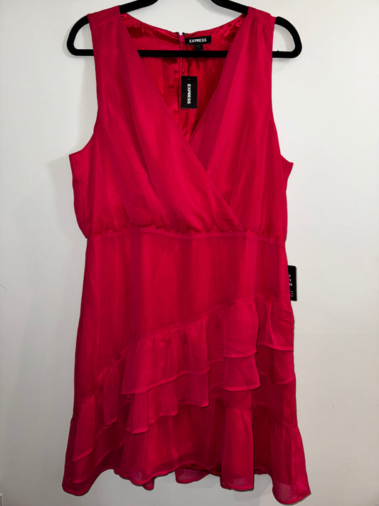 L NWT Express fuchsia dress