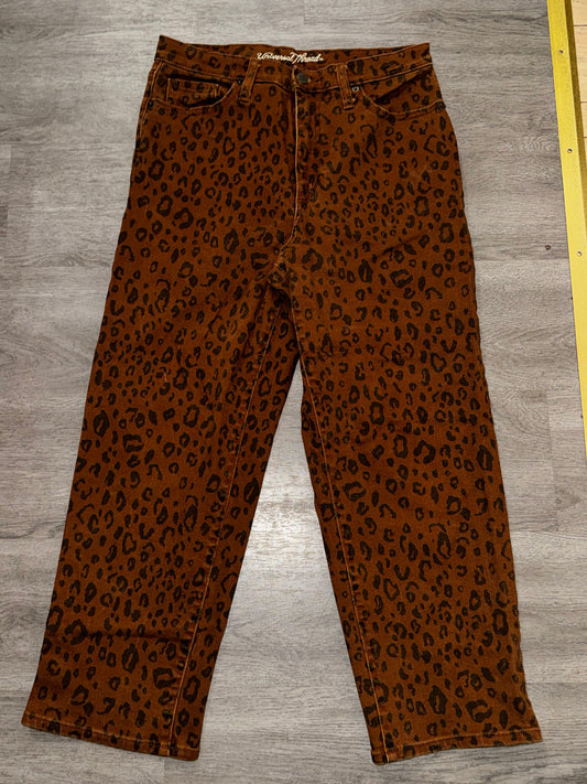 10/30R Universal Thread Vintage straight Leopard jeans