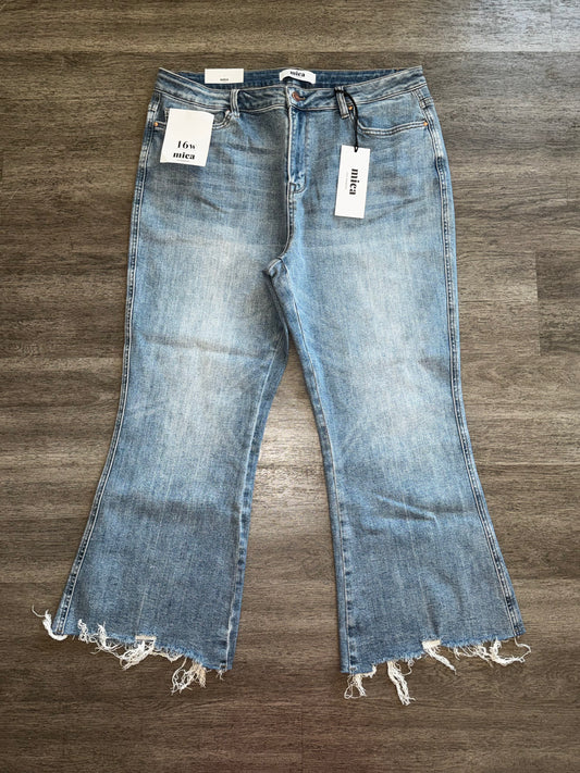16 NWT Mica high-rise cropped flare jeans